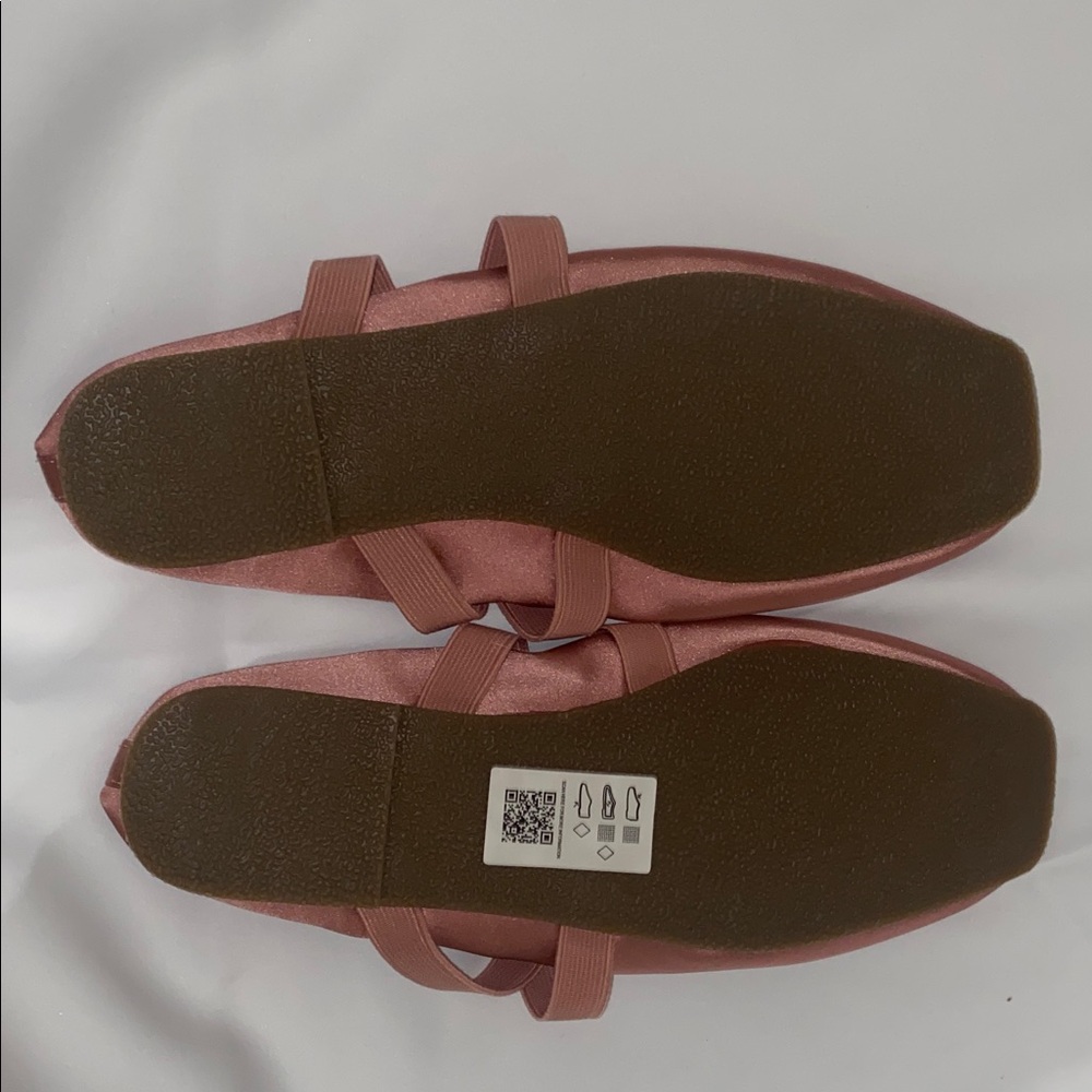 ASOS Satin Ballet Flats in Rose Pink - Picture 4 of 5